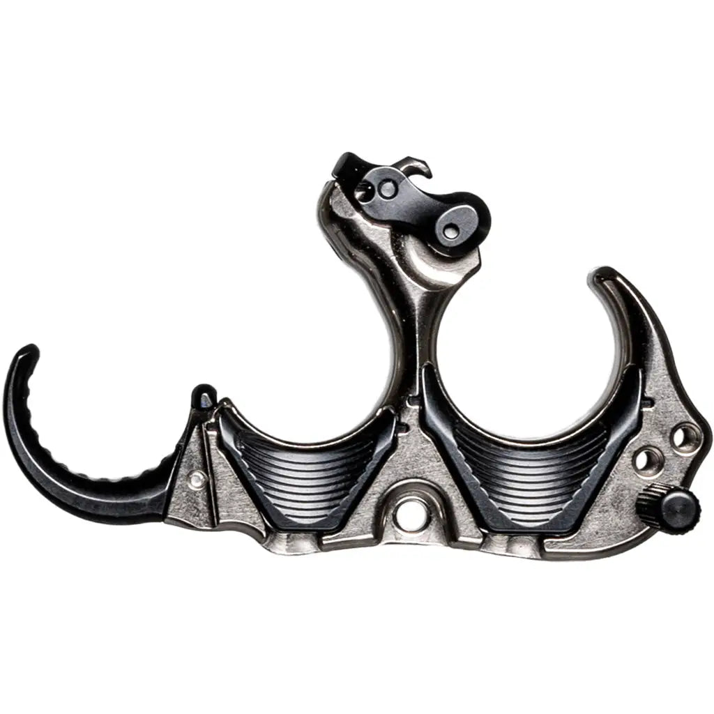 Tru Ball Aileron HBC Flex Release - Black/Quick Silver Brass 3 Finger Medium