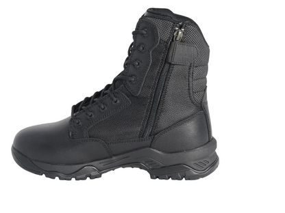 Magnum Strike Force 8.0 side-zip waterproof composite toe tactical boot in black