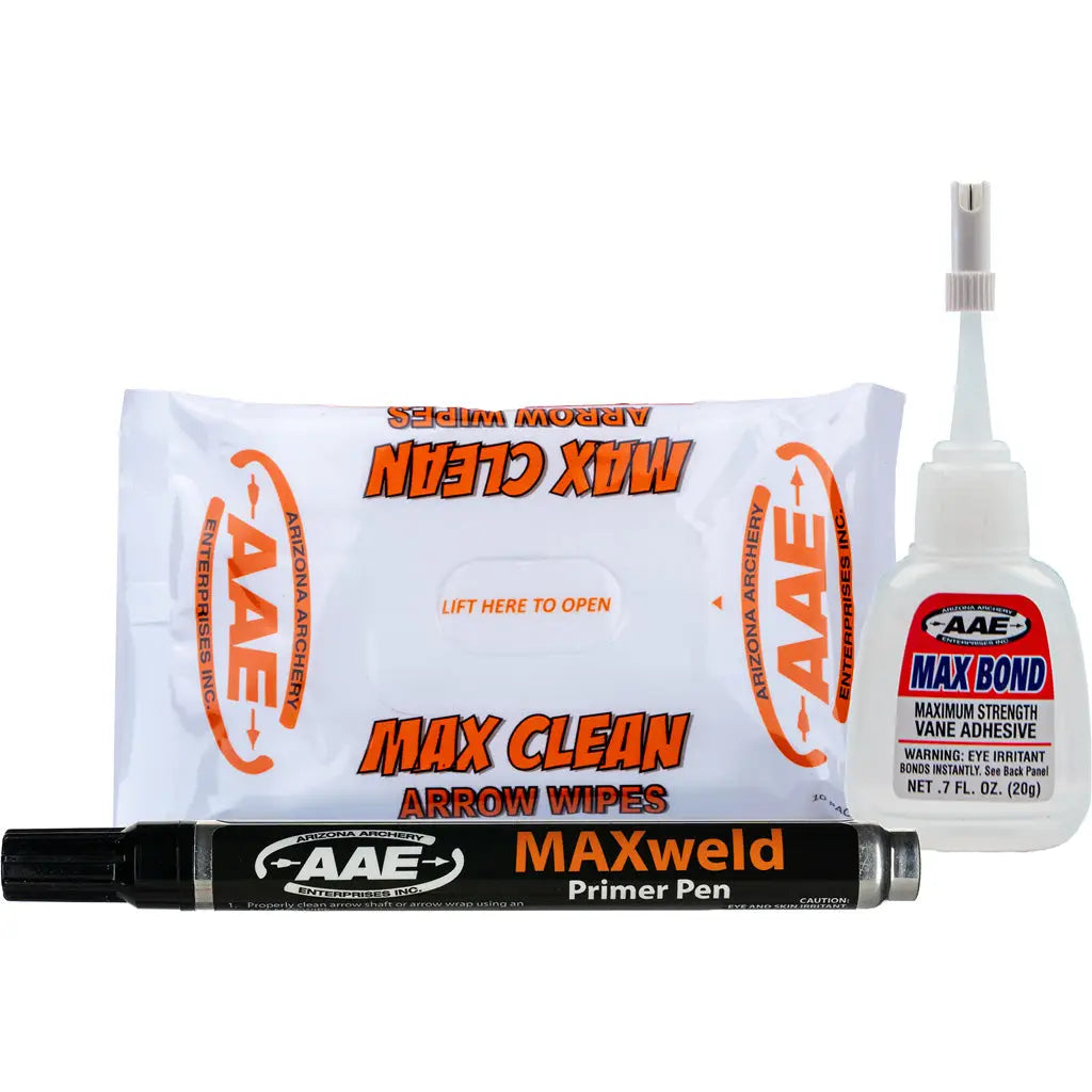 AAE Max Adhesion Kit - Complete Arrow Fletching and Vane Adhesive System
