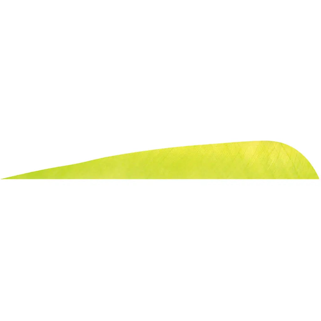 Gateway Parabolic Feathers Lime 5 in. RW 12 pk. - Perfect for Archery