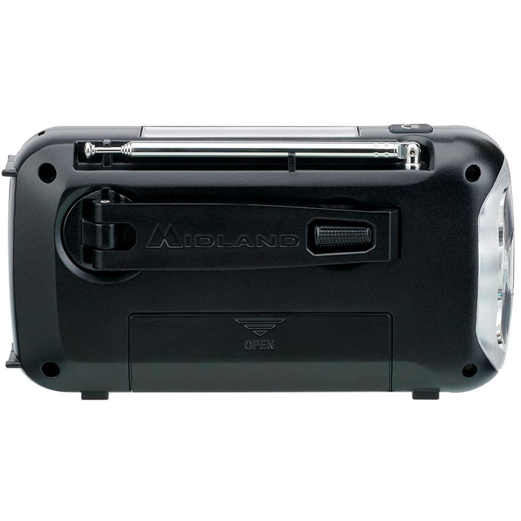 Midland Dynamo Crank Radio AM/FM/Weather Alert 2600mAH battery
