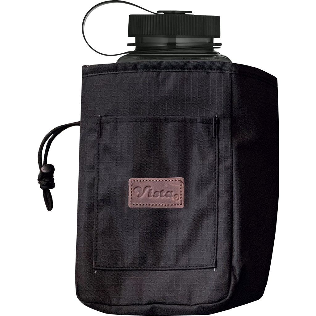 Vista Water Bottle Pouch Black by Vista - Durable and Compact Water Bottle Carrier