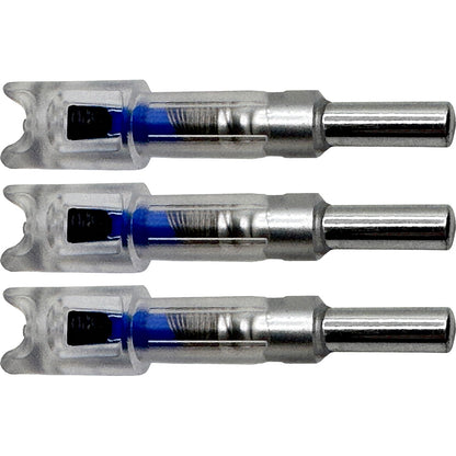 Flex Fletch LIT Lighted Crossbow Nocks .300 Blue * Pack of 3