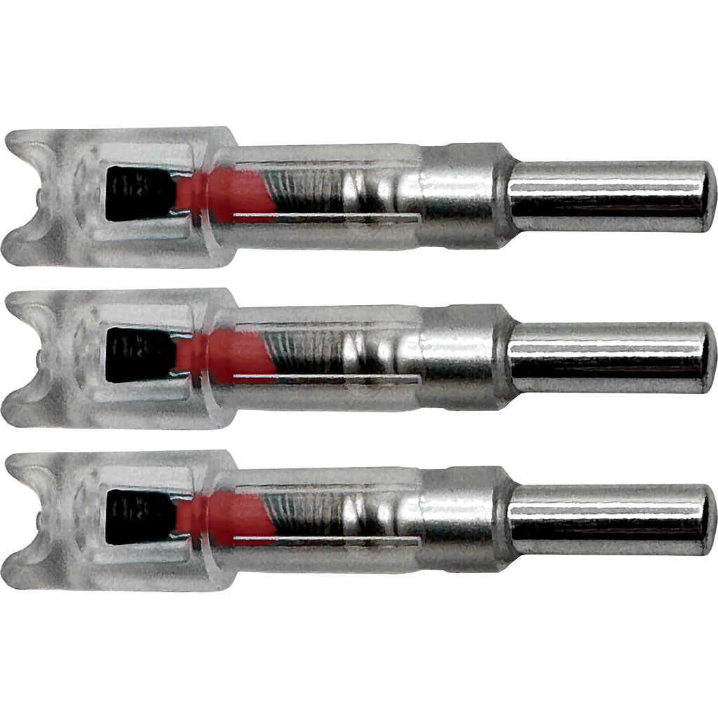 Flex Fletch LIT Lighted Crossbow Nocks .300 Red, 3 Pack