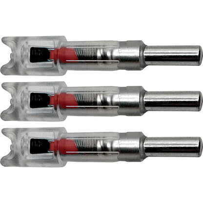 Flex Fletch LIT Lighted Crossbow Nocks .300 Red, 3 Pack