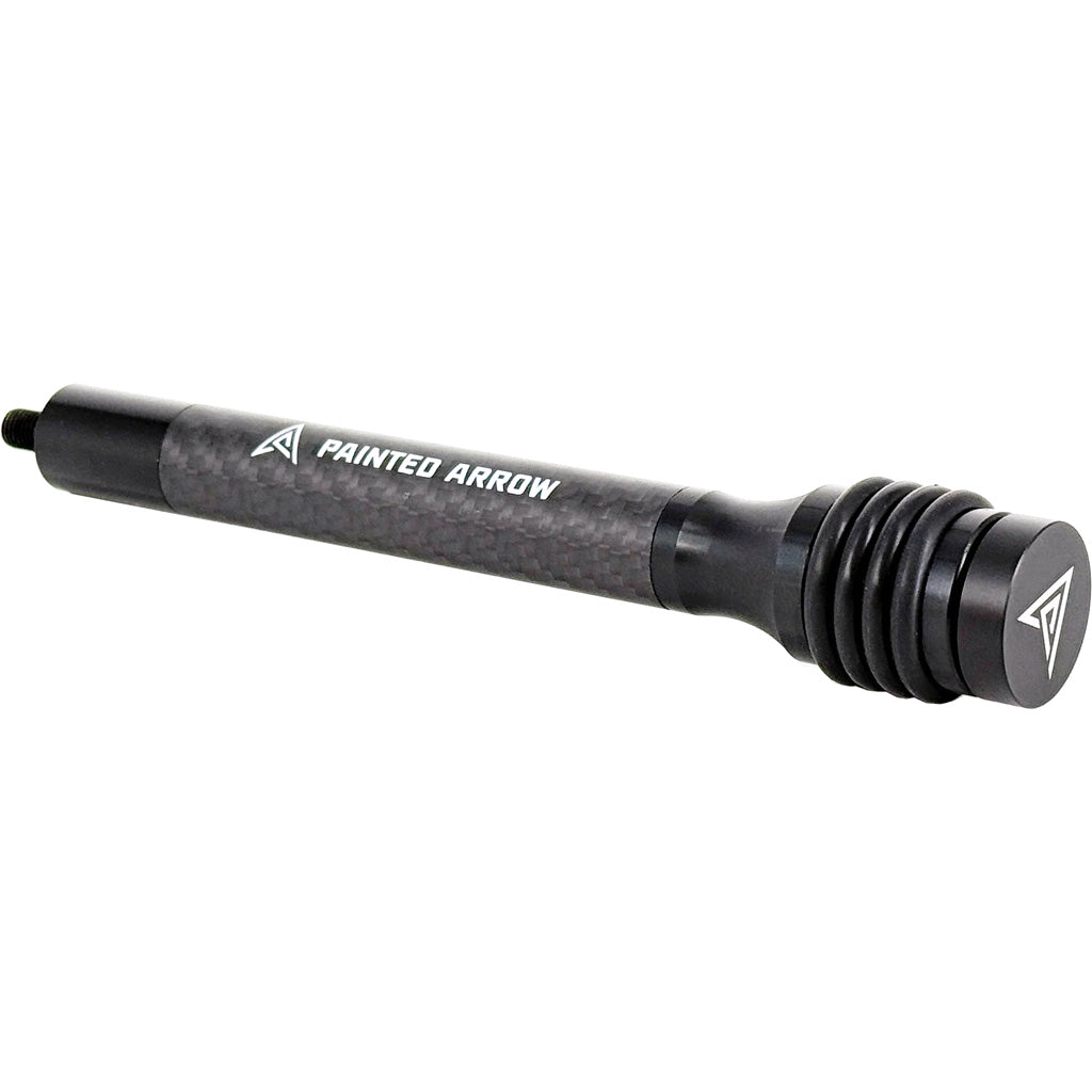 Painted Arrow 7-inch Spike Stabilizer for Compound Bows with 5/16-24 Thread - Matte Black Carbon Fiber