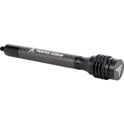 Painted Arrow 7-inch Spike Stabilizer for Compound Bows with 5/16-24 Thread - Matte Black Carbon Fiber