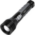 Police Security Twin Power Flashlight 600 Lumen with Rechargeable Battery and Adjustable Beam