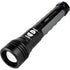 Police Security Twin Power 2000 Lumen Flashlight with Rechargeable Battery and Adjustable Focus