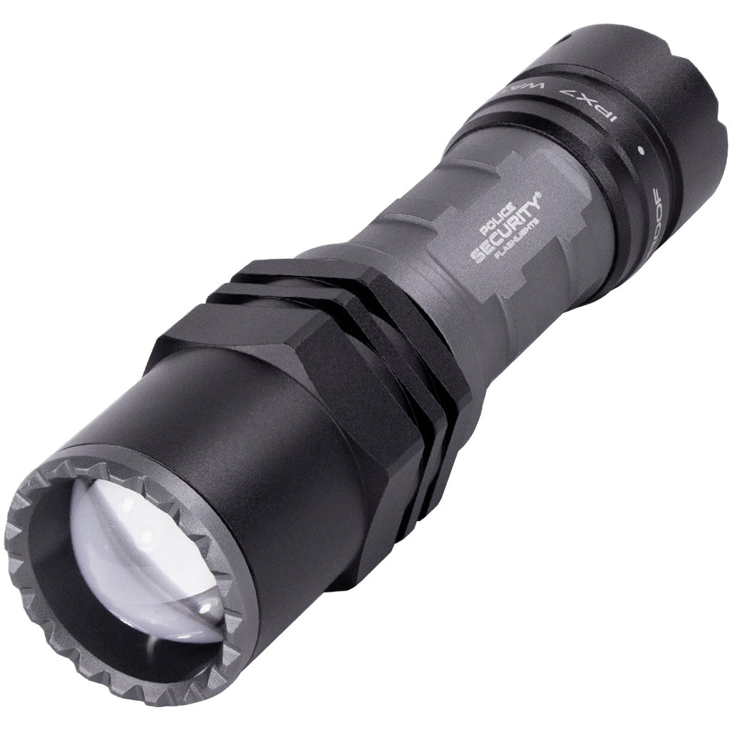 Police Security Long Throw Flashlight 400 Lumens with 1/4 Mile Beam Distance