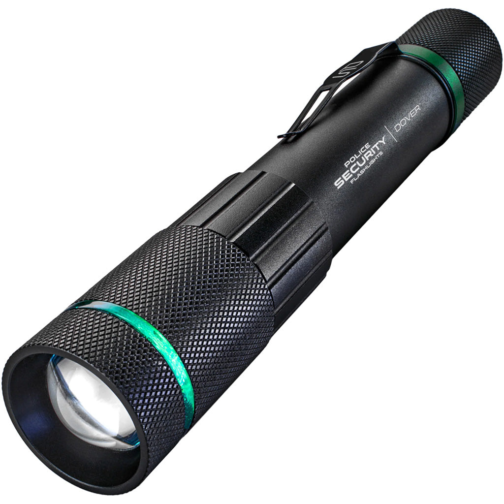Police Security Dover 1000 Lumen LED Flashlight with Rechargeable Battery