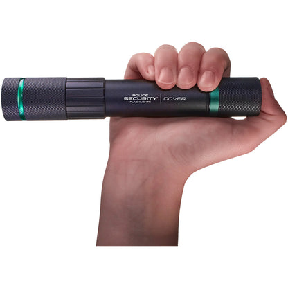 Police Security Dover 1000 Lumen LED Flashlight with Rechargeable Battery