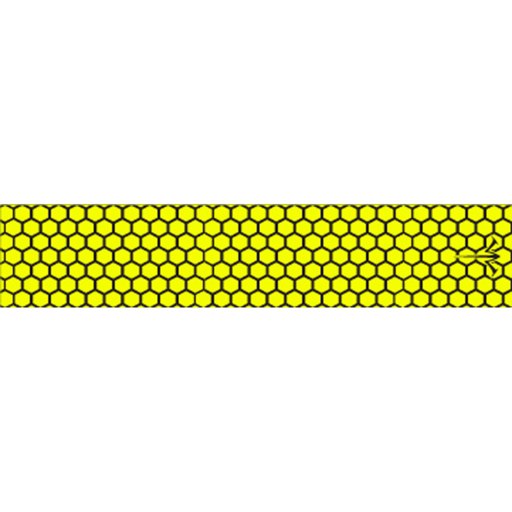 White Water Archery Honeycomb Fade Arrow Wraps Open Flo Yellow - 15 Pack