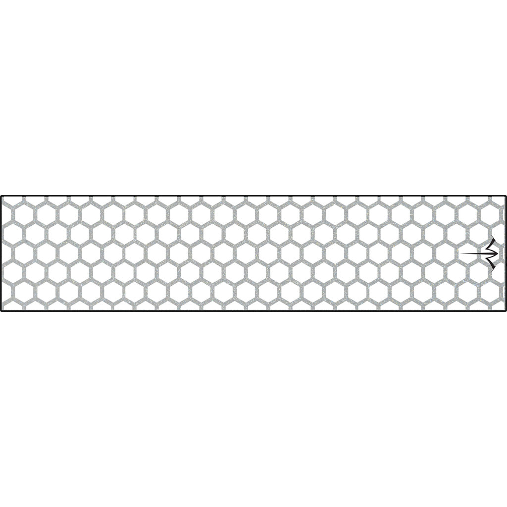White Water Archery Reflective Arrow Wraps Honeycomb White, 5-inch x 1.125-inch, Pack of 15