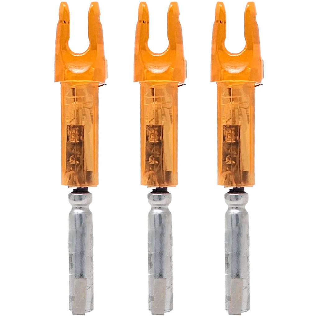 Lumenok Lighted Spartan Nock Orange 3 Pack for Black Eagle Spartan Arrows