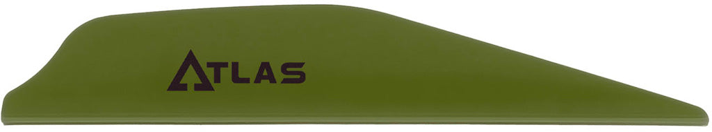 Bohning Atlas Vanes Olive Drab 100 Pack - Precision Arrow Vanes for Enhanced Flight Performance