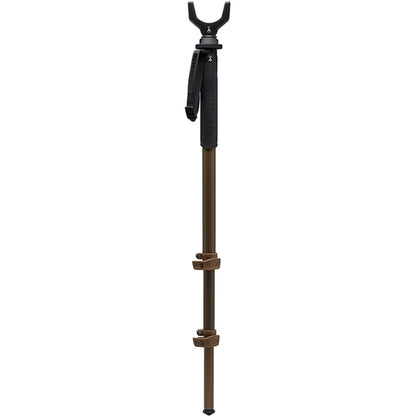 Manfrotto Alpha S.H.O.T. Monopod V Kit Brown - 66 inch Travel Camera Support with V-Shaped Yoke and Spiked Foot