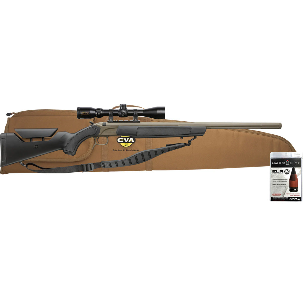 CVA Accura LR-X Muzzleloader Package 50 Caliber with 30-Inch Fluted Stainless Steel Barrel and Scope