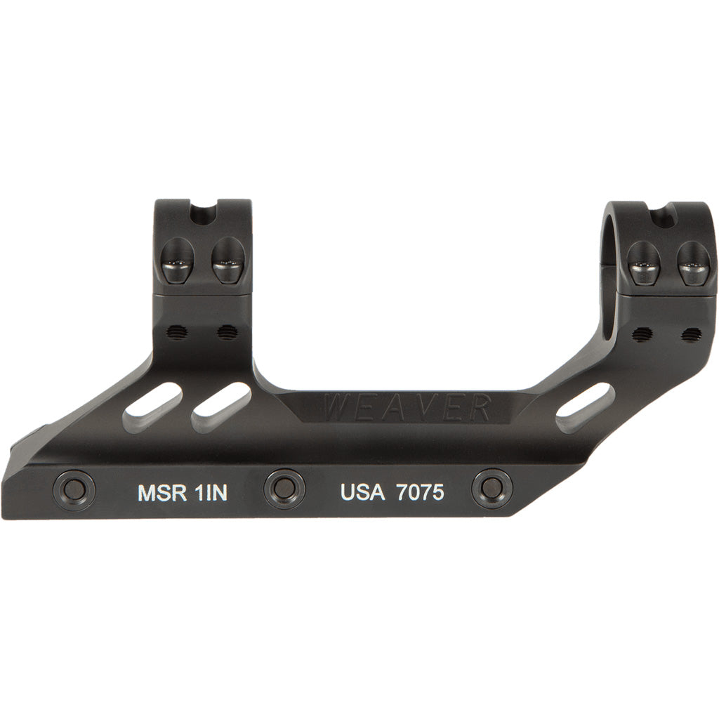 Weaver Tactical Picatinny MSR Mount 1 inch Matte Black * Precision Aluminum Mount for Rifles