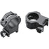 Weaver Classic 4-Hole Skeleton Rings Matte Black 1-inch XHigh Clamshell Pack