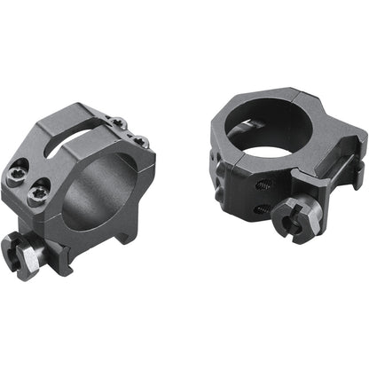 Weaver Classic 4-Hole Skeleton Rings Matte Black 1-Inch Medium Clamshell Pack