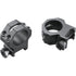 Weaver Classic 4-Hole Skeleton Rings Matte Black, 1-Inch High, Clamshell Pack
