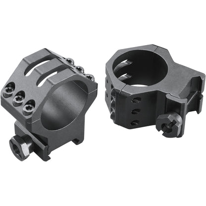 Weaver Classic 6-Hole Skeleton Rings Matte Black 30mm Low Clamshell Pack