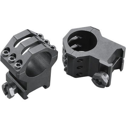 Weaver Classic 6-Hole Skeleton Rings Matte Black 1-Inch XXHigh Clamshell Pack