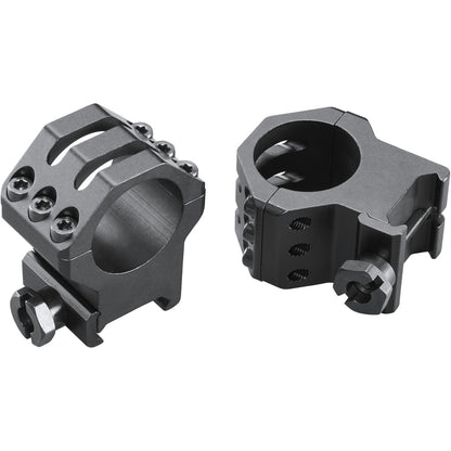 Weaver Classic 6-Hole Skeleton Rings Matte Black 1-Inch XHigh Clamshell Pack