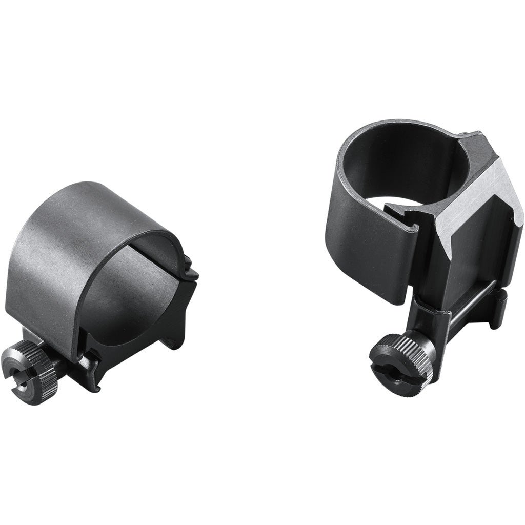 Weaver Classic Detachable Extended Rings 1-Inch Matte Black Top Mount with Offset Design