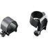 Weaver Classic Detachable Extended Rings 1-Inch Matte Black Top Mount with Offset Design