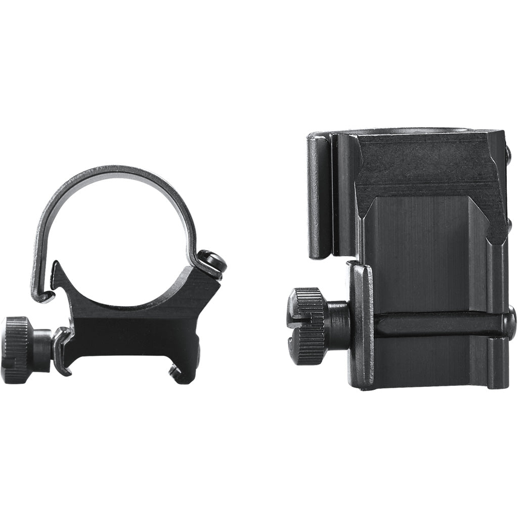 Weaver Classic Detachable Extended Rings 1-Inch Matte Black Top Mount with Offset Design