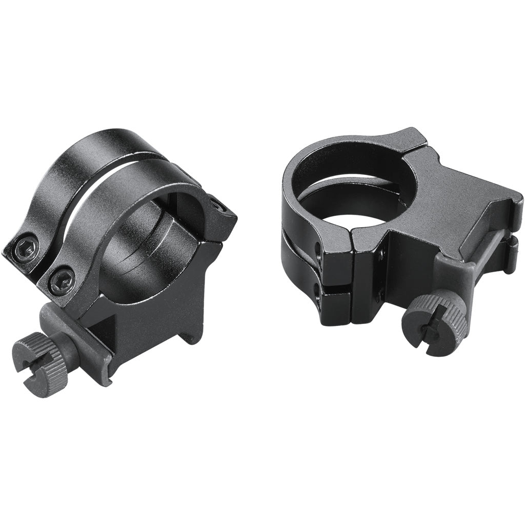 Weaver Classic Quad Lock Detachable Rings Matte Black 1-inch XHigh Clamshell Pack