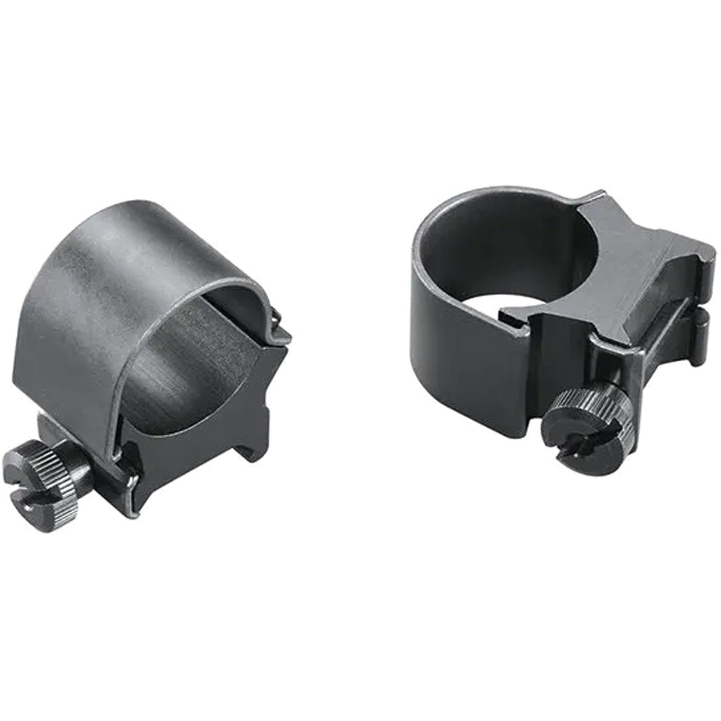 Weaver Classic Top Mount Rings 1-Inch Medium Clamshell Pack in Matte Black