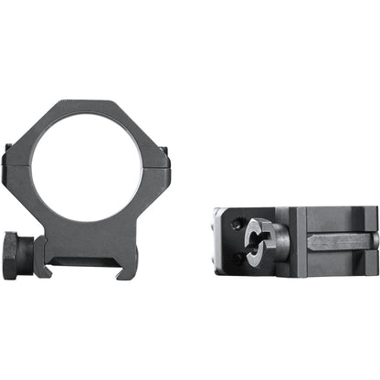 Weaver Tactical 4-Hole Picatinny Ring Mount for 30mm Riflescope - High Matte Black