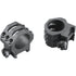 Weaver Tactical 6-Hole Picatinny Ring Mounts for 1-inch Scopes, Matte Black, Medium Height