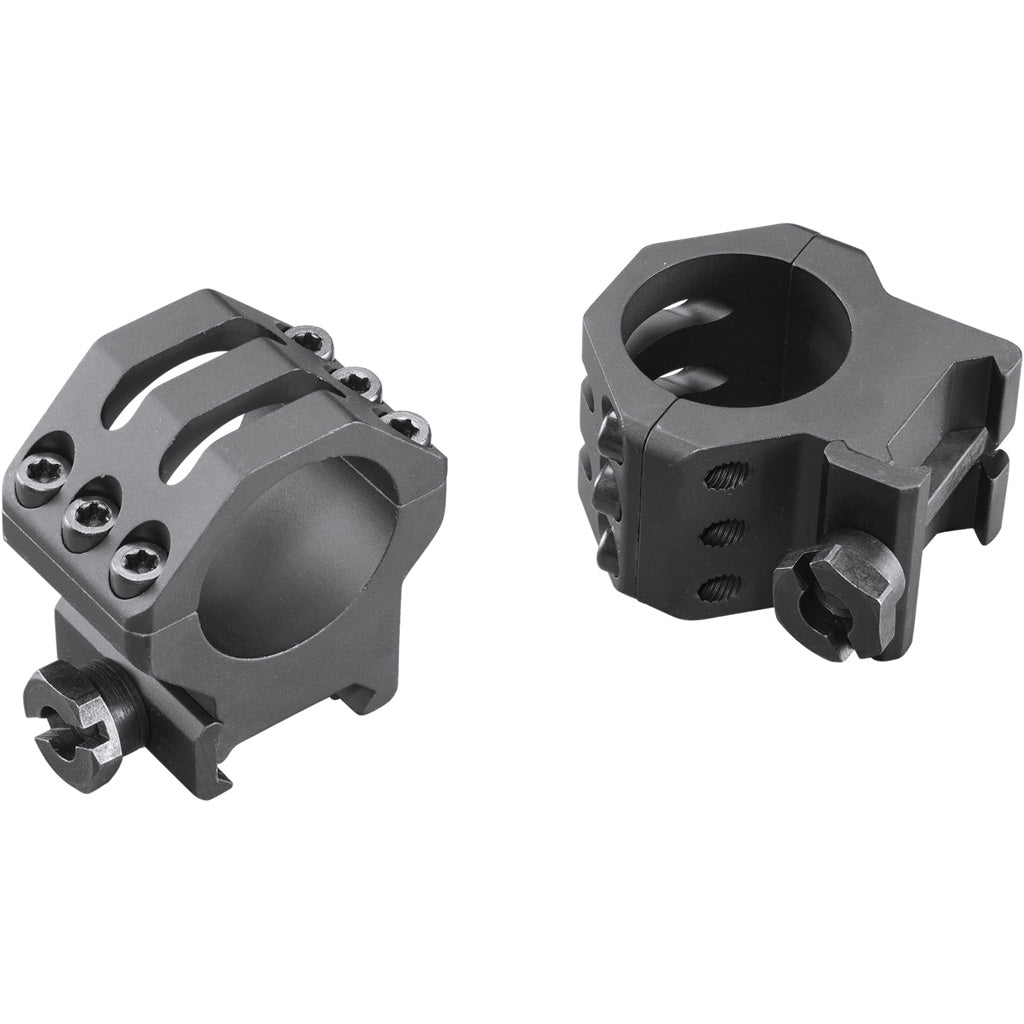 Weaver Tactical 6-Hole Picatinny Rings * 1 Inch High Matte Black for Secure Scope Mounting
