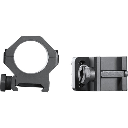 Weaver Tactical 6-Hole Picatinny Rings * 1 Inch High Matte Black for Secure Scope Mounting