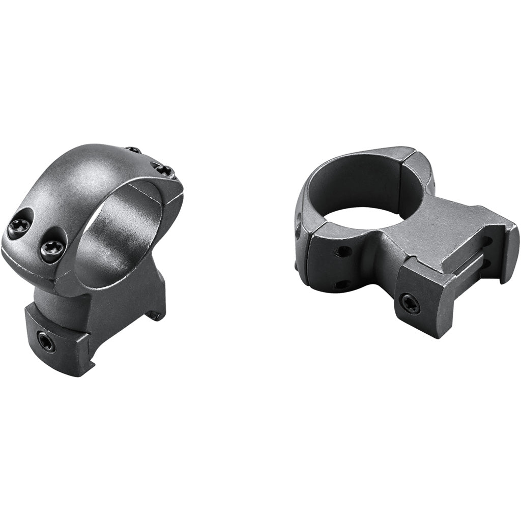 Weaver Grand Slam Steel Rings Matte Black 1" XHigh Clamshell Pack