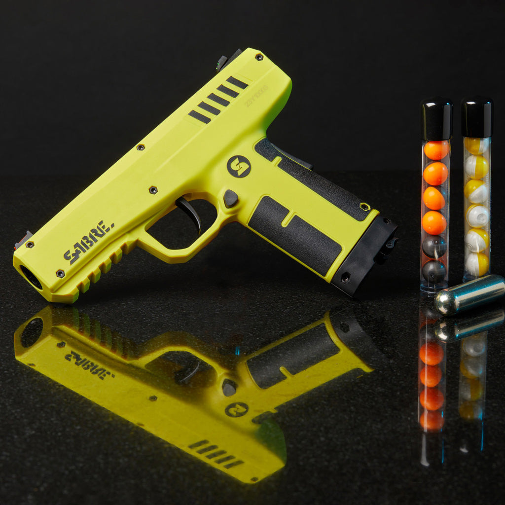 Sabre Compact Launcher Kit - Portable Pepper Spray Self-Defense System with Impact and Cloud Coverage