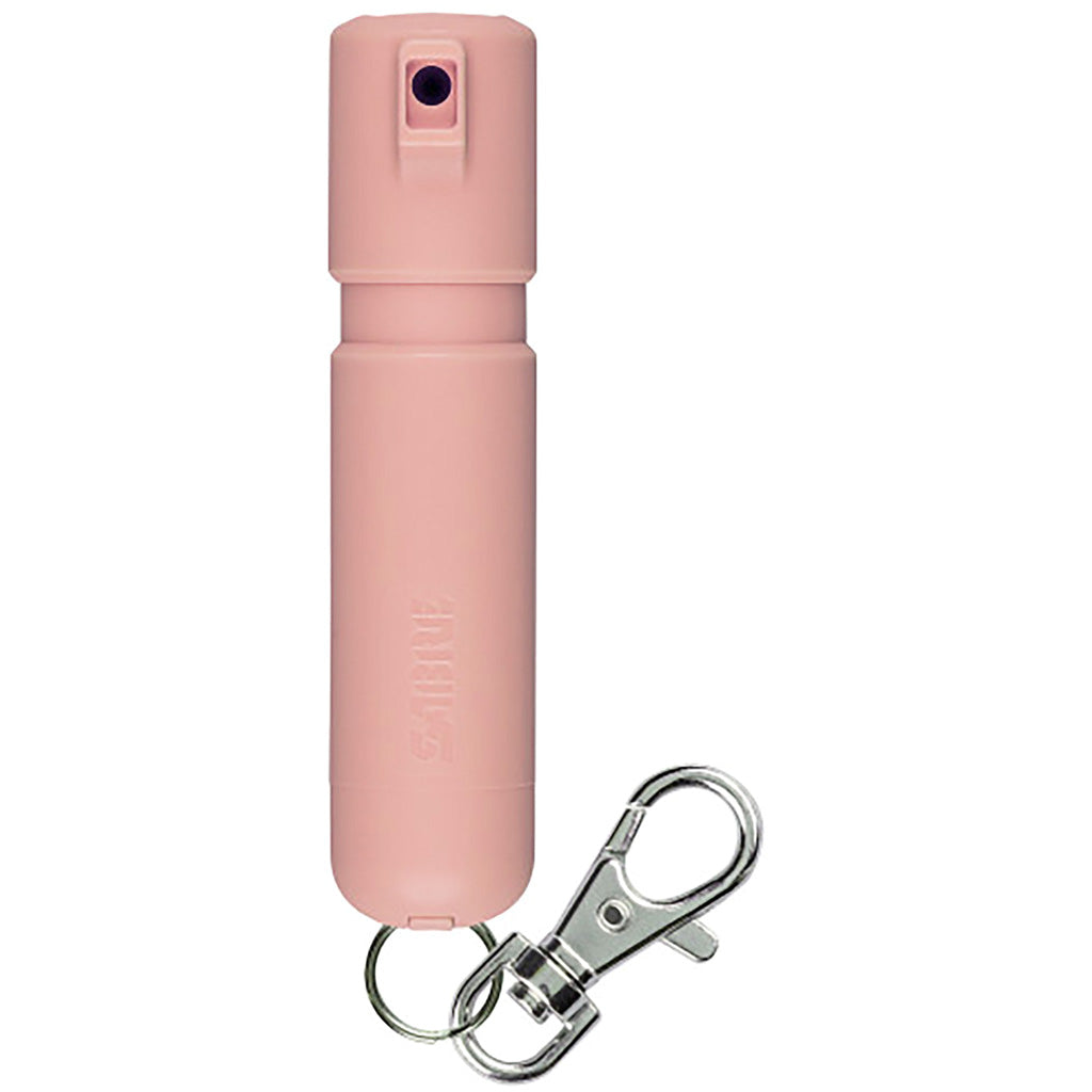 Sabre Soft Pink Mighty Discreet Cone * Compact OC Spray with UV Marking Dye and Safety Features