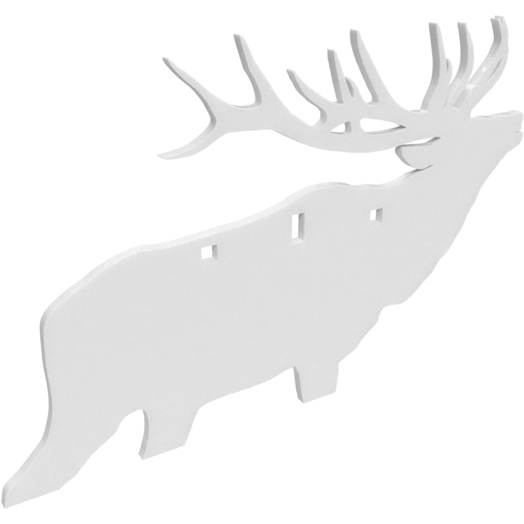 Birchwood Casey AR500 Silhouette 3-Hole Elk Target * 3/8" Thick Steel for Rifle Shooting