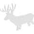Birchwood Casey AR500 Silhouette 3-Hole Deer Target * 3/8 Inch Thick Steel for Rifle Shooting