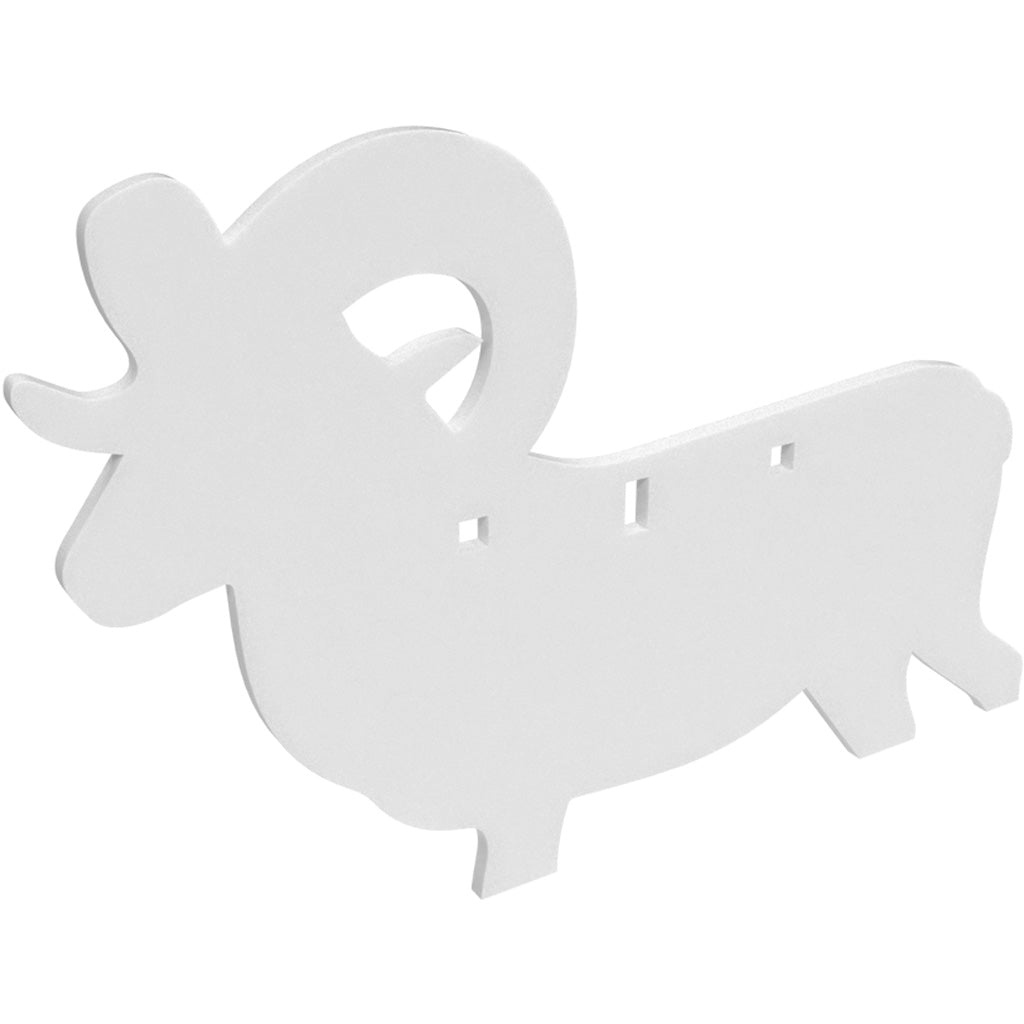 Birchwood Casey AR500 Silhouette 3-Hole Ram Target 3/8 inch Thick Steel for Shooting Practice