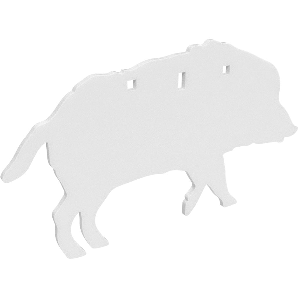 Birchwood Casey Ar500 Silhouette 3-Hole Boar Target - 3/8 Inch Thick AR500 Steel for Rifle Shooting