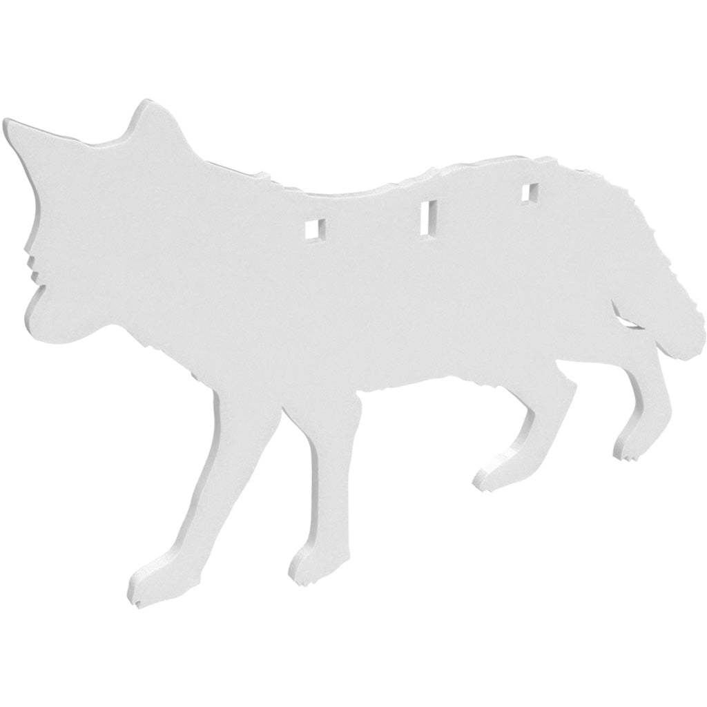 Birchwood Casey Ar500 Silhouette 3-Hole Coyote Target, 3/8 inch Steel for Shooting Practice