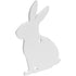 Birchwood Casey Ar500 Silhouette 1-Hole Rabbit Target - 3/8 Inch Thick AR500 Steel for Durable Shooting Practice