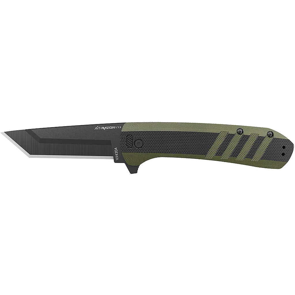Outdoor Edge Razor Vx4 Green/Black Folding Knife with 4 Interchangeable Blades