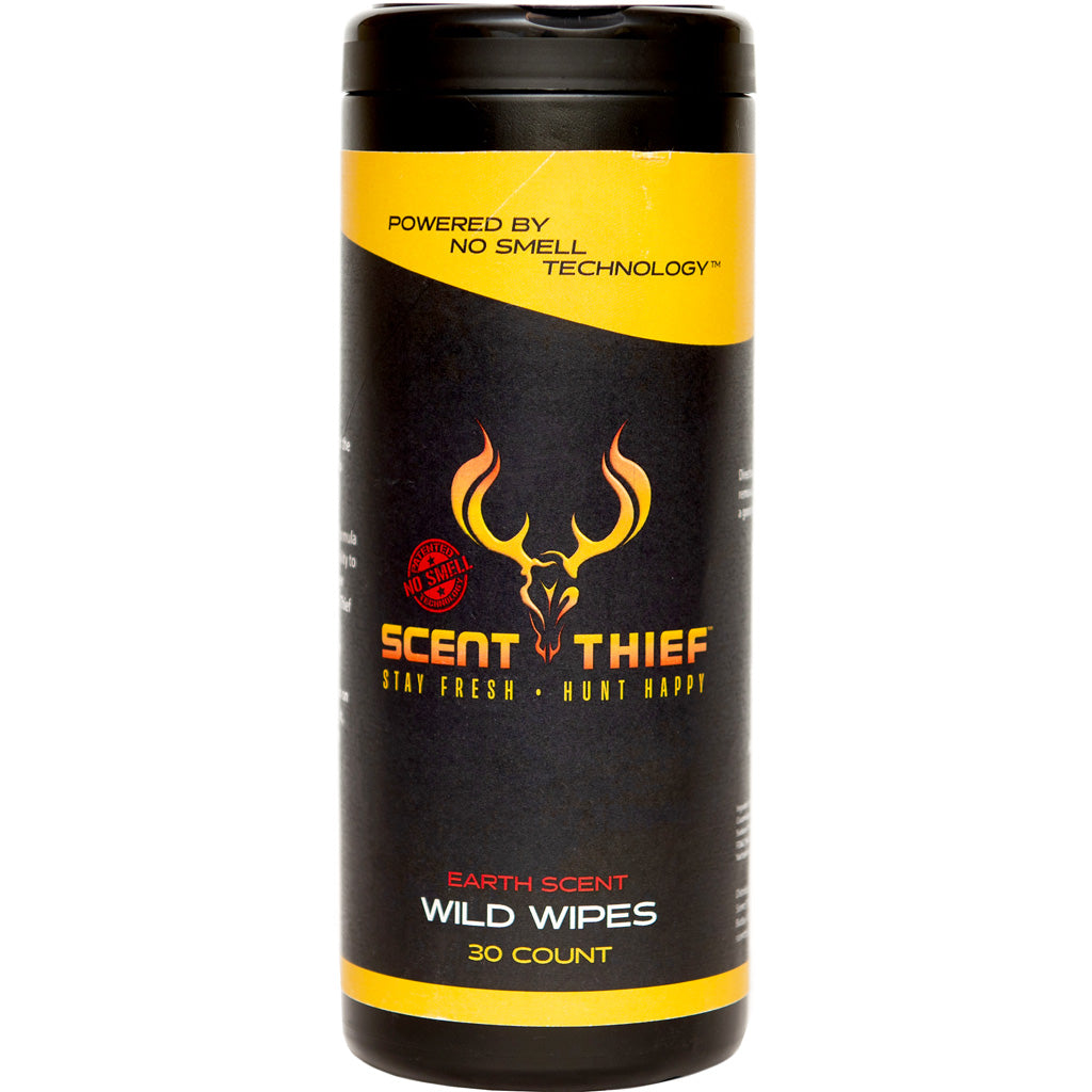 Scent Thief Wild Wipes 30 Count * No Smell Technology for Outdoor and Auto Cleaning