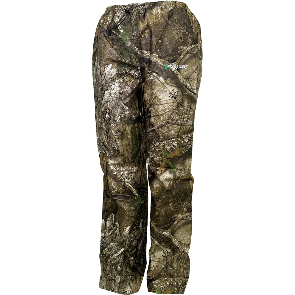 Frogg Toggs Pro Action Pant Realtree APX 2X * Waterproof Breathable Rain Pants with Adjustable Waist and Zipper Leg Openings